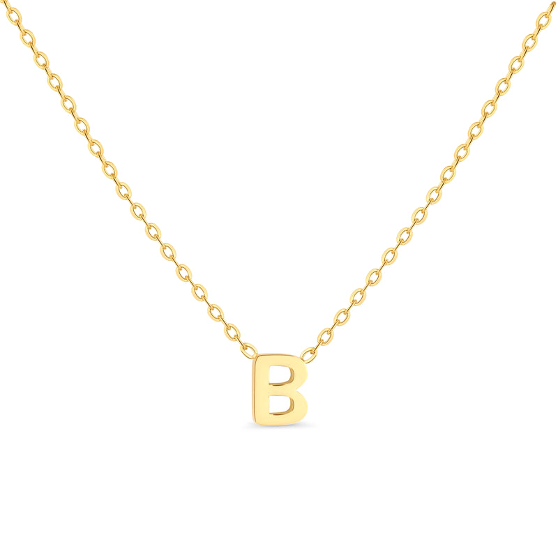 Anne Mini initial pendant Gold - B