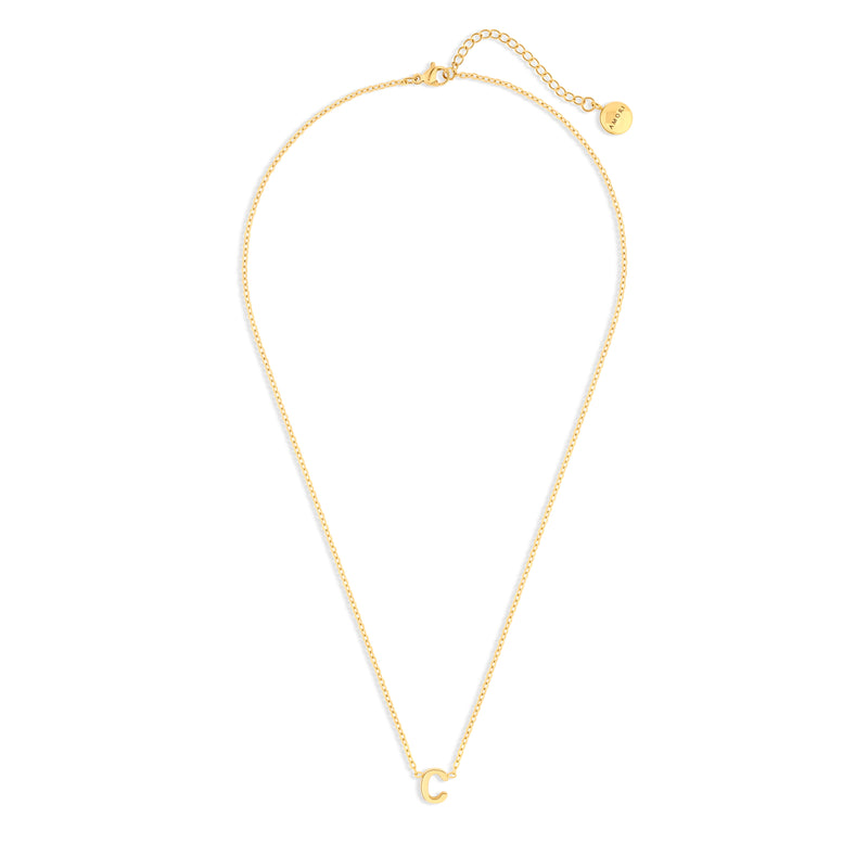 Anne Mini initial pendant Gold - C