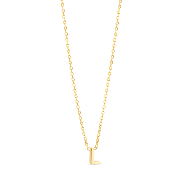 Anne Mini initial pendant Gold - L