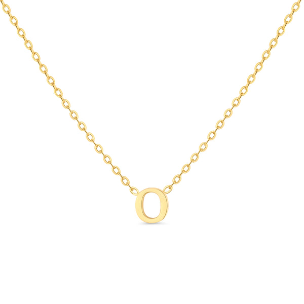 Anne Mini initial pendant Gold - O