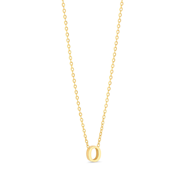 Anne Mini initial pendant Gold - O