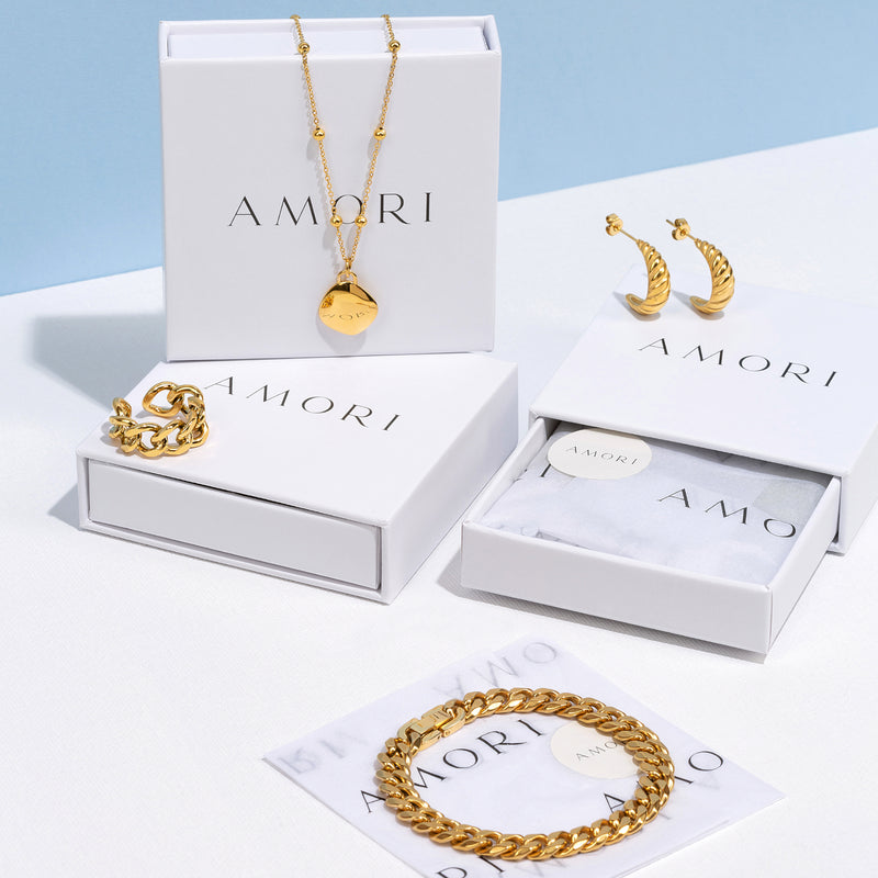CHAINS EARRINGS - GOLD