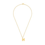 Mary Initial Pendant Gold - H