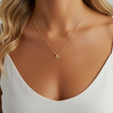 Anne Mini initial pendant Gold - A