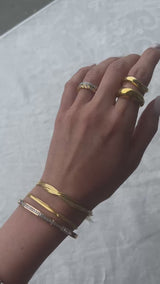 HEX RING - GOLD, SIZE 6