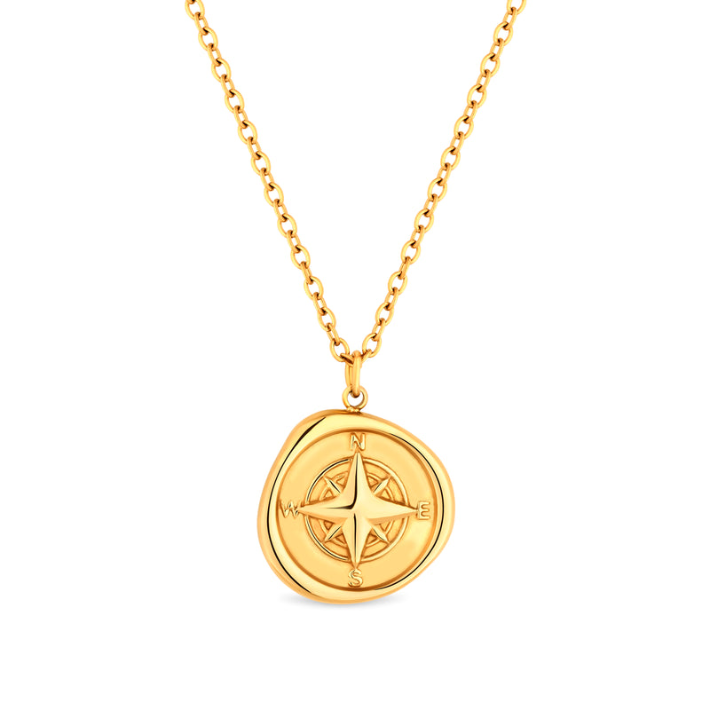 COMPASS NECKLACE - GOLD