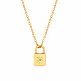 PADLOCK NECKLACE - GOLD