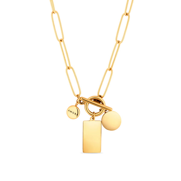 TAB NECKLACE - GOLD