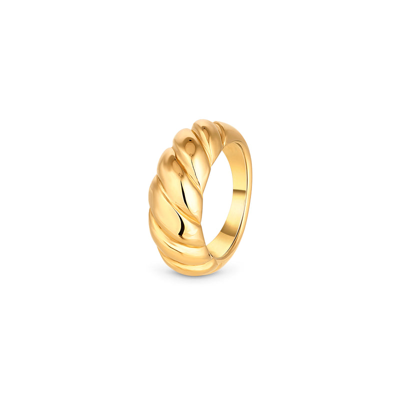BUN RING - GOLD, SIZE 7