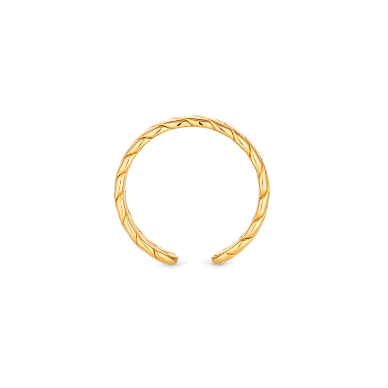PLAIT RING - GOLD, SIZE 7