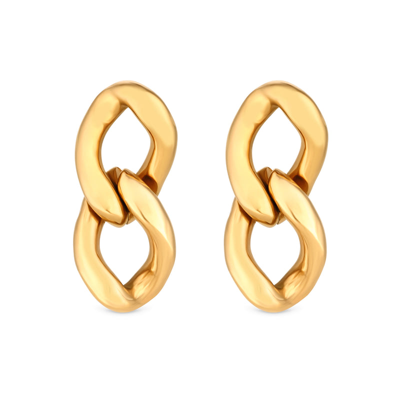 CHAINS EARRINGS - GOLD