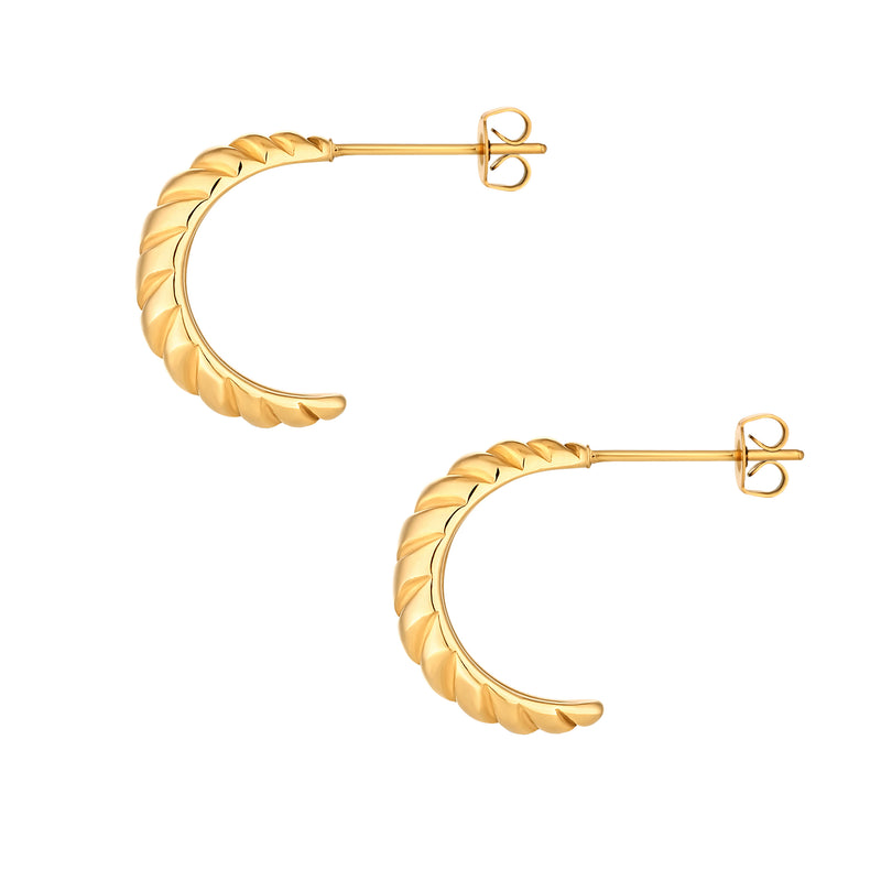 BUN EARRINGS - GOLD