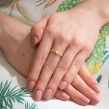 BEVEL RING - GOLD, SIZE 7