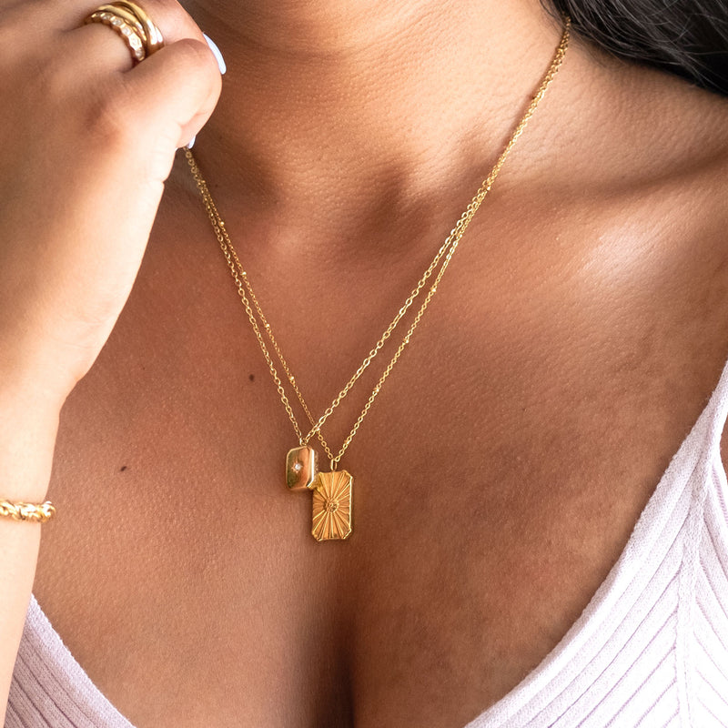BOX NECKLACE - GOLD