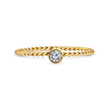 BRAIDED RING - GOLD, SIZE 6