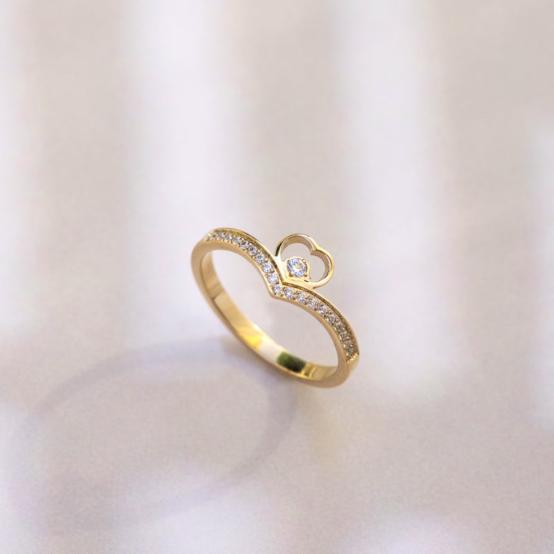CHERISH RING - GOLD, SIZE 6