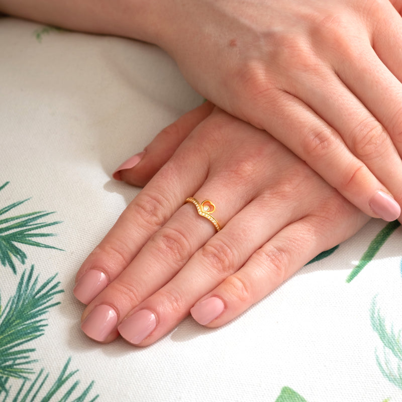 CHERISH RING - GOLD, SIZE 6