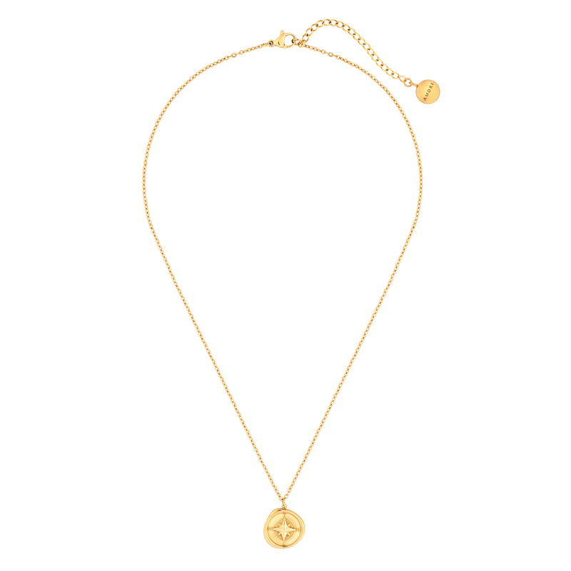 COMPASS NECKLACE - GOLD