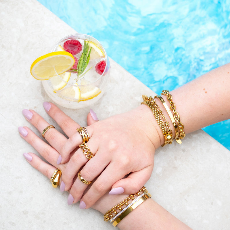 CUP RING - GOLD SIZE 7