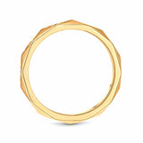 FACETED RING - GOLD, SIZE 6