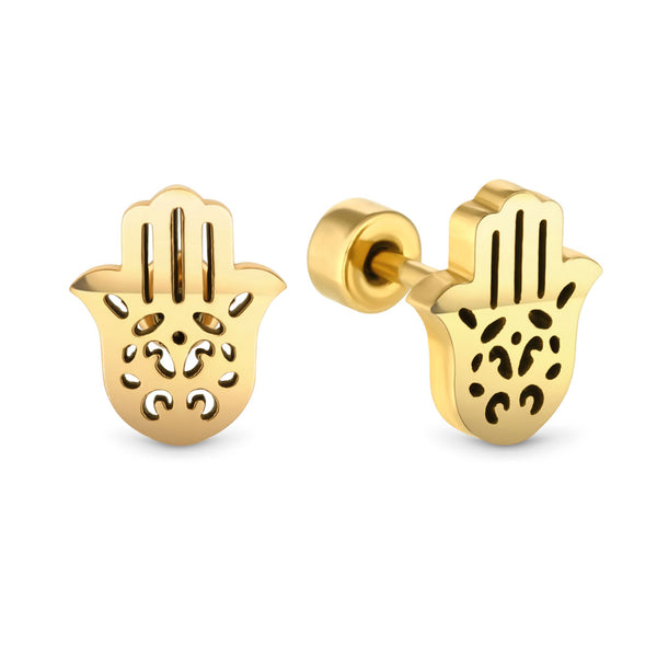 HAMSA EARRINGS - GOLD