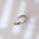 HEX RING - SILVER, SIZE 6