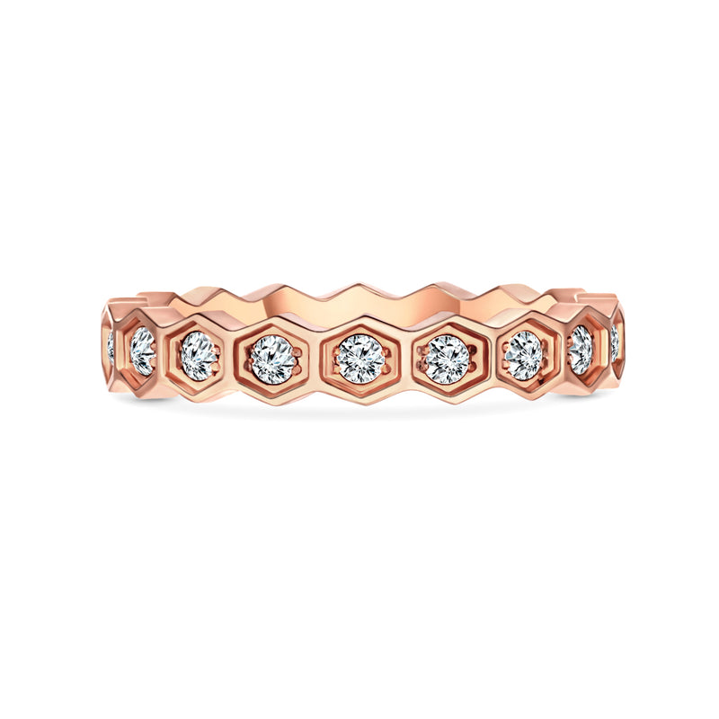 HEX RING - ROSE, SIZE 6