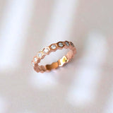 HEX RING - ROSE, SIZE 6