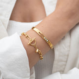 LOCK CHAIN BRACELET - GOLD