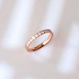 PAVE RING - ROSE, SIZE 6