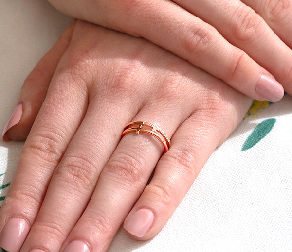 TRUTH RING - ROSE, SIZE 6